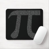 "Pi"のマウスパッドの黒 マウスパッド (マウス)