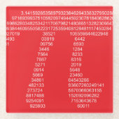 Pi ガラスコースター (正面)