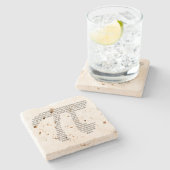 Pi ストーンコースター (横)