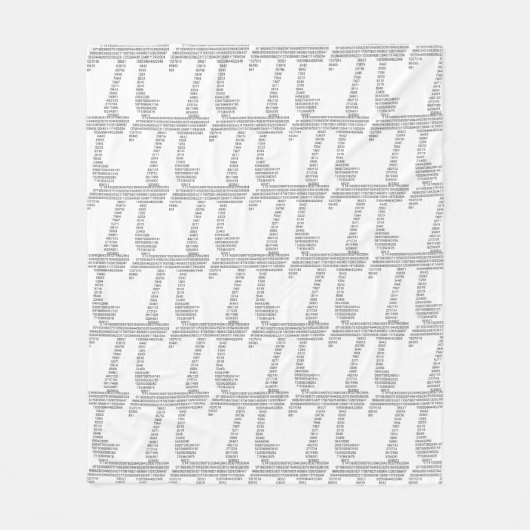 Pi フリースブランケット (正面)