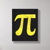 Pi – 数学記号 キャンバスプリント (正面)