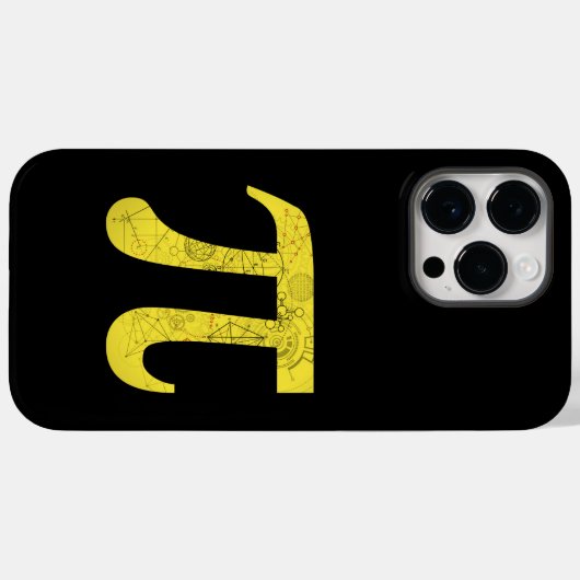 Pi – 数学記号 Case-Mate iPhoneケース (裏面 (横))