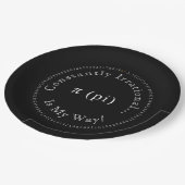 Pi、非合理な数学定数 ペーパープレート (アングル)