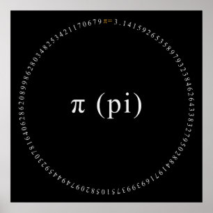 Pi、非理数定数ポスター ポスター