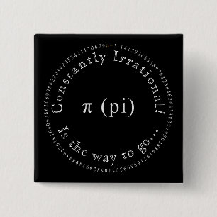 Pi、非理数定数先生 缶バッジ