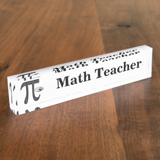 Pi 1のパイ デスクネームプレート (側面)