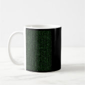 Pi 2025桁の行列クールデザイン（数学およびSci用） コーヒーマグカップ (左)