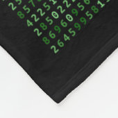 Pi 2025桁の行列クールデザイン(数学およびSci用) フリースブランケット (角)