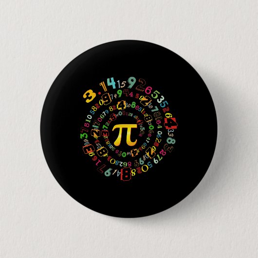 Pi 314 Math Pi Lovers Boy Girl Toddler Mathematic 缶バッジ (正面)