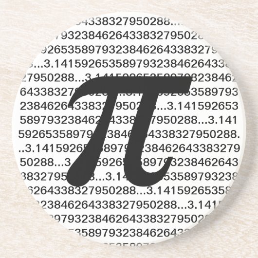 Pi 3.14の数学のギークのコースター コースター (正面)