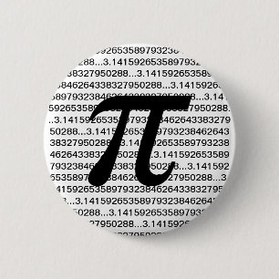 Pi 3.14の数学のギークのPinbackボタン 缶バッジ