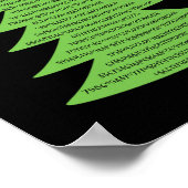 Pi 3.14クリスマスツリーの贈り物Studden ポスター (角)