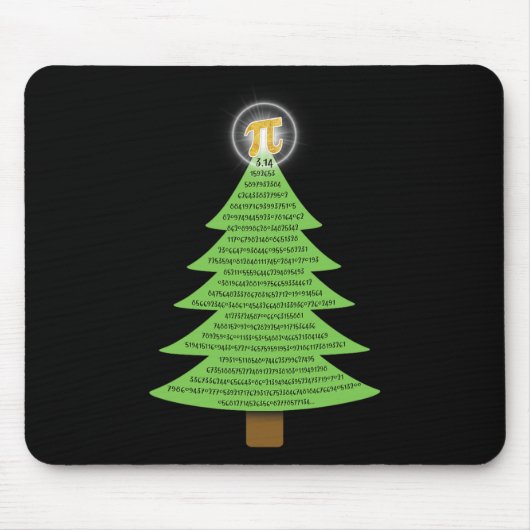 Pi 3.14クリスマスツリーの贈り物Studden マウスパッド (正面)