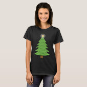 Pi 3.14クリスマスツリーの贈り物Studden Tシャツ (正面フル)