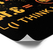 Pi 3.14パイの偶然の一致考えIはPiの日おもしろいではない ポスター (角)