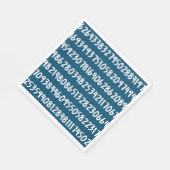 Pi 3.14数値演算デザインの数字（青） スタンダードランチョンナプキン (角)