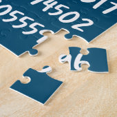 Pi 3.14数値演算デザインの桁数 ジグソーパズル (側面)