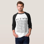 pi= 3.14159など数学ファッションのpi日の桁数 tシャツ<br><div class="desc">pi= 3.14159など数学ファッションのpi日の桁数</div>