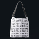 pi= 3.14159数学サイエンスpiデイ桁数白黒 クロスボディバッグ<br><div class="desc">pi= 3.14159 Math Science pi Day Digits白黒、バッグ</div>