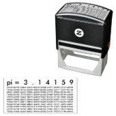 pi= 3.14159白黒数学サイエンスpi日の桁数 セルフインキングスタンプ (インサイチュ)