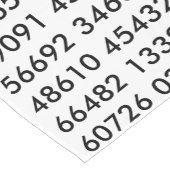 pi= 3.14159白黒Math Science pi Day桁 ショートテーブルランナー (コーナー)