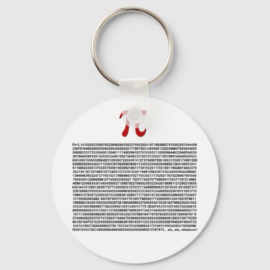 Pi = 3.141592653589等…何でも！ キーホルダー (正面)