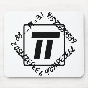 PI = 3.14159265358979323846264338327950288 マウスパッド