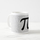 Pi 3.14159265359 6275桁コーヒーマグ コーヒーマグカップ (正面左)