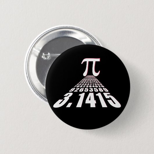 Pi、3.141592653 缶バッジ (正面&裏面)
