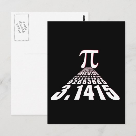 Pi, 3.141592653#Pi# ポストカード (正面/裏面)