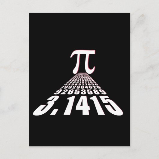 Pi, 3.141592653#Pi# ポストカード (正面)