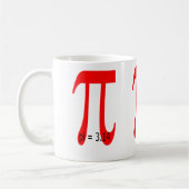 pi = 3,14159265 コーヒーマグカップ (左)