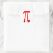 pi = 3,14159265 ラウンドシール (バッグ)
