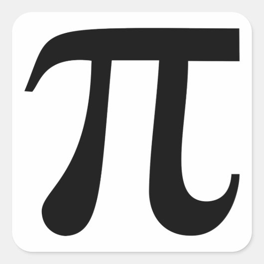 Pi - 3.14... スクエアシール (正面)