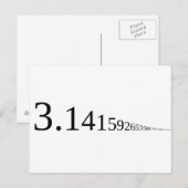 Pi - 3.14... ポストカード (正面/裏面)