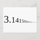 Pi - 3.14... ポストカード (正面)