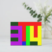 PI = 3.14 ポストカード (スタンド正面)