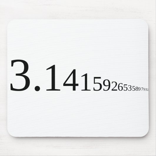 Pi - 3.14... マウスパッド (正面)