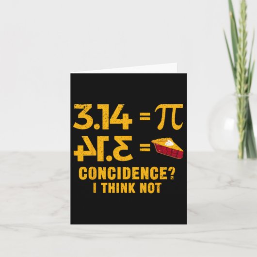 Pi 3 14 =円の一致Iは算数パ考えンではない カード (正面)