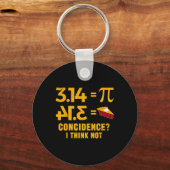 Pi 3 14 =円の一致Iは算数パ考えンではない キーホルダー (正面)