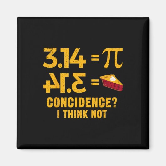 Pi 3 14 =円の一致Iは算数パ考えンではない マグネット (正面)