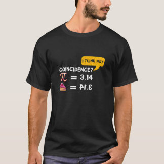 Pi 3,14 =円の偶然？算数考えを言わない tシャツ