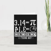 Pi 3.14 Math Happy 14th March誕生日一致 カード (正面)