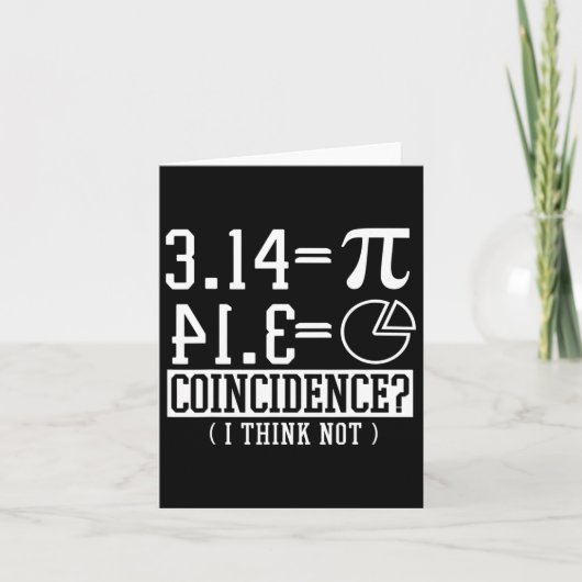 Pi 3.14 Math Happy 14th March誕生日一致 カード (正面)
