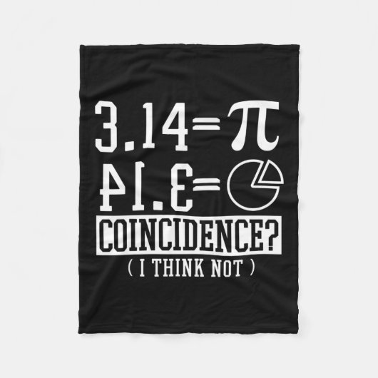 Pi 3.14 Math Happy 14th March誕生日一致 フリースブランケット (正面)