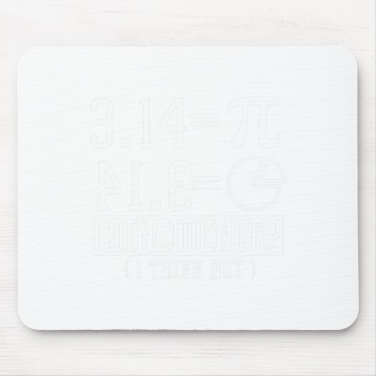 Pi 3.14 Math Happy 14th March誕生日一致 マウスパッド (正面)