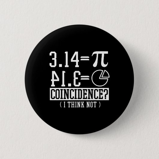 Pi 3.14 Math Happy 14th March誕生日一致 缶バッジ (正面)