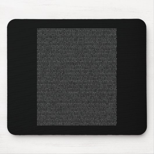 Pi 5000桁Piデイ数学者先生おたくM マウスパッド (正面)