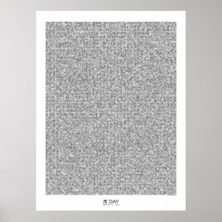 Pi art – グラフィックPiの小数点以下31,415位 ポスター