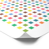 Pi art – 小数点以下3,141位 ポスター (角)